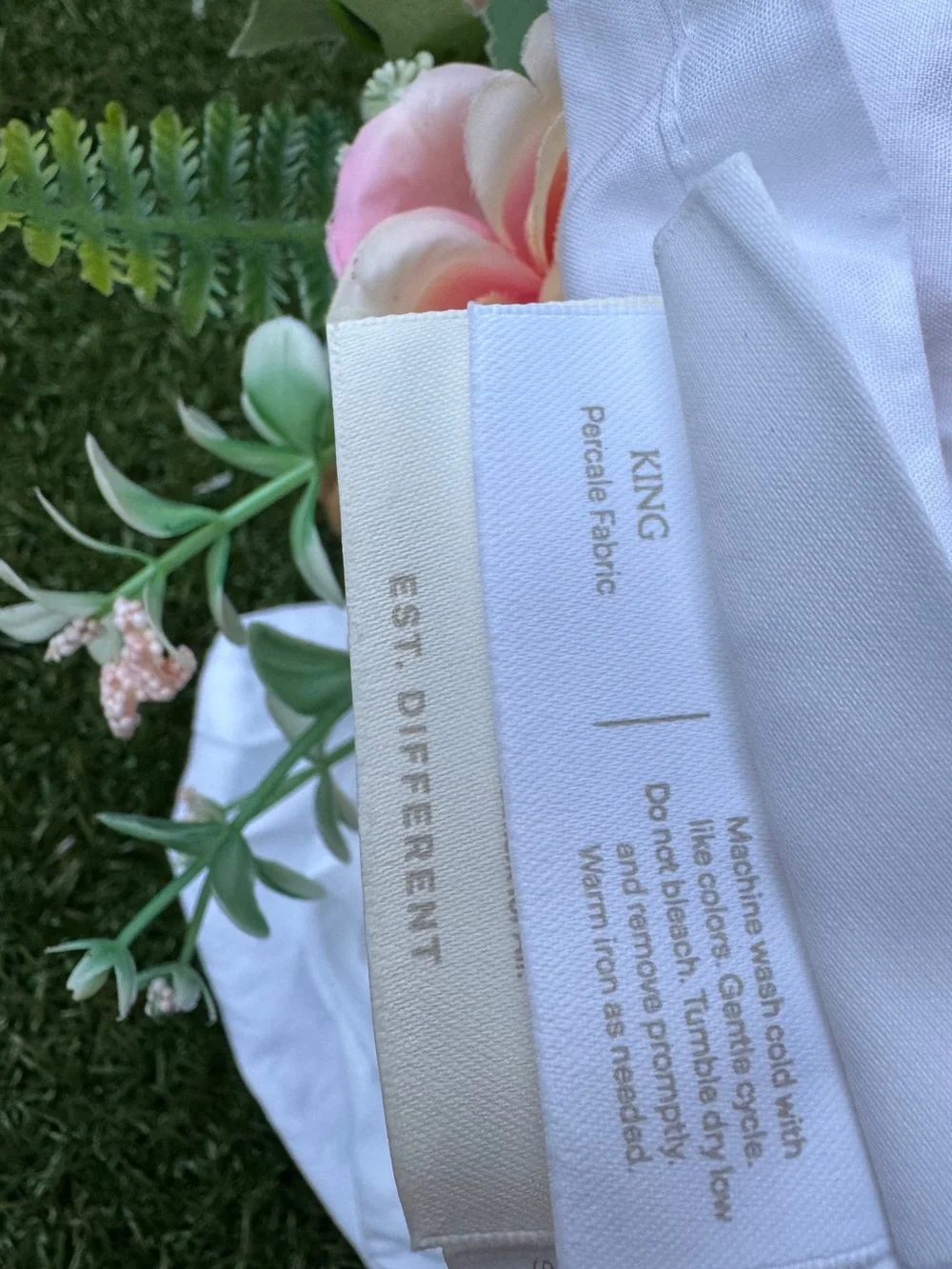 Boll & Branch Signature Organic Cotton Hemmed Sheet Set, King new with tags $300
